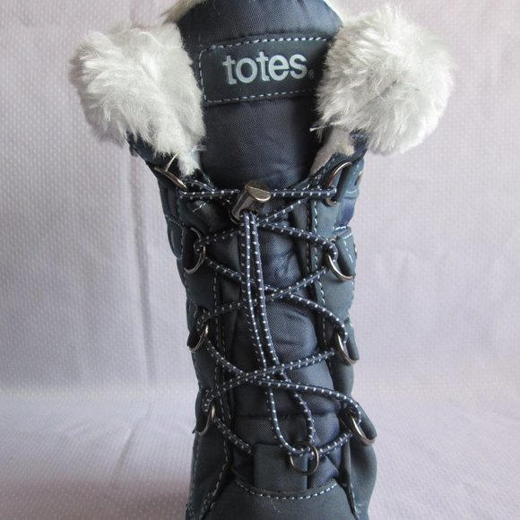 TOTES SHIRLEY TALL GIRLS WINTER BOOTS – DRESS BLUE COOL BLUE - Picture 7 of 16